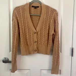 Marc New York Cropped V-Neck Sweater Size Medium